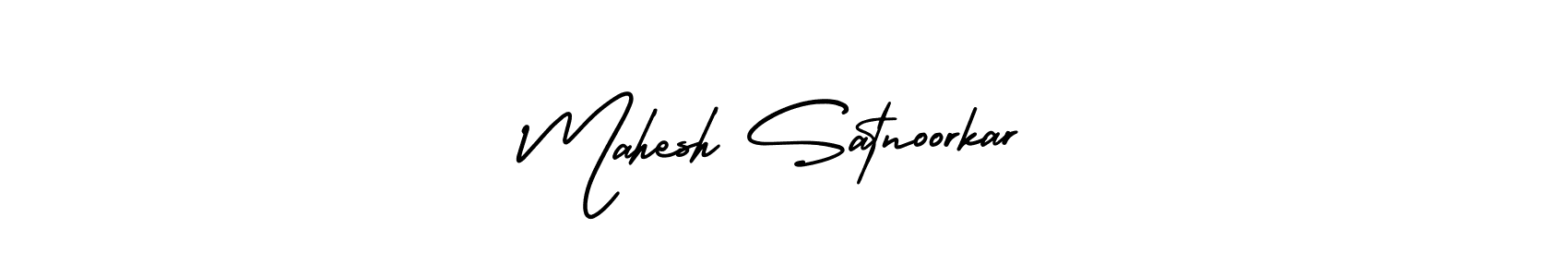 How to make Mahesh Satnoorkar name signature. Use AmerikaSignatureDemo-Regular style for creating short signs online. This is the latest handwritten sign. Mahesh Satnoorkar signature style 3 images and pictures png