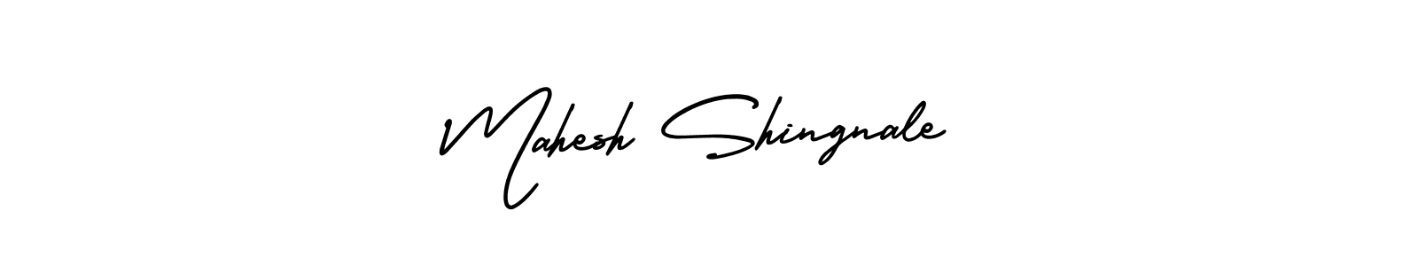 Use a signature maker to create a handwritten signature online. With this signature software, you can design (AmerikaSignatureDemo-Regular) your own signature for name Mahesh Shingnale. Mahesh Shingnale signature style 3 images and pictures png
