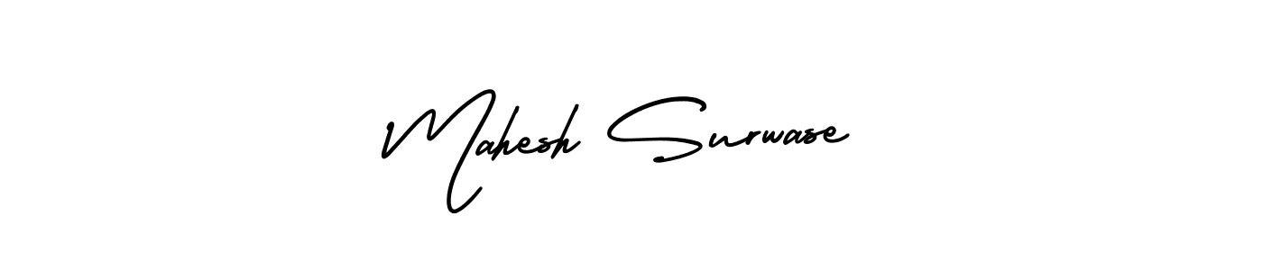 How to make Mahesh Surwase name signature. Use AmerikaSignatureDemo-Regular style for creating short signs online. This is the latest handwritten sign. Mahesh Surwase signature style 3 images and pictures png