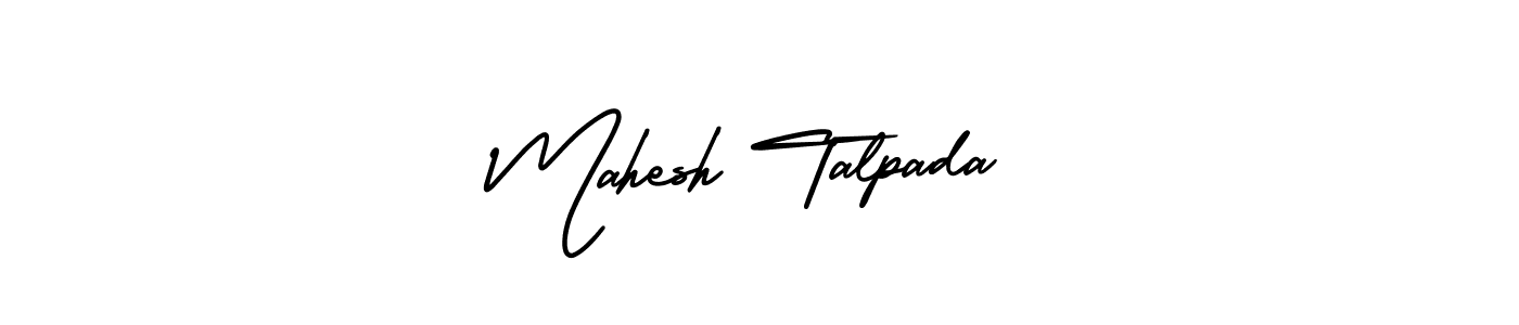 Create a beautiful signature design for name Mahesh Talpada. With this signature (AmerikaSignatureDemo-Regular) fonts, you can make a handwritten signature for free. Mahesh Talpada signature style 3 images and pictures png