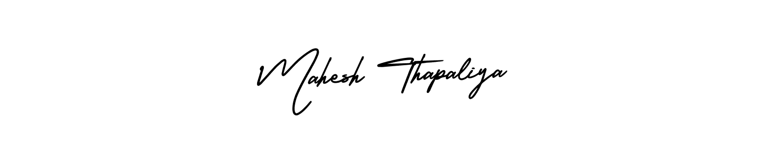 Also You can easily find your signature by using the search form. We will create Mahesh Thapaliya name handwritten signature images for you free of cost using AmerikaSignatureDemo-Regular sign style. Mahesh Thapaliya signature style 3 images and pictures png