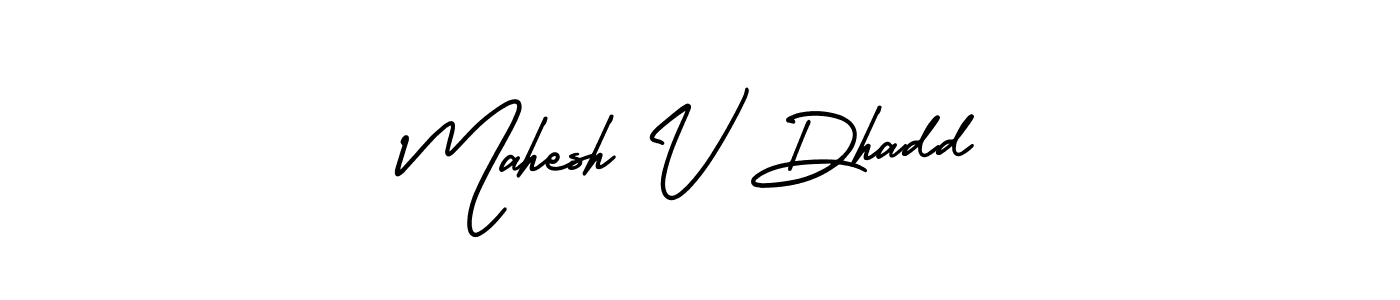 Mahesh V Dhadd stylish signature style. Best Handwritten Sign (AmerikaSignatureDemo-Regular) for my name. Handwritten Signature Collection Ideas for my name Mahesh V Dhadd. Mahesh V Dhadd signature style 3 images and pictures png