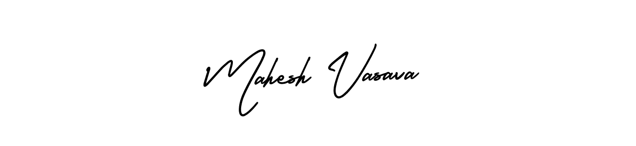 Design your own signature with our free online signature maker. With this signature software, you can create a handwritten (AmerikaSignatureDemo-Regular) signature for name Mahesh Vasava. Mahesh Vasava signature style 3 images and pictures png