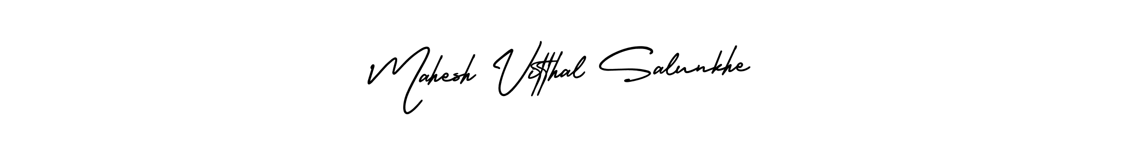 AmerikaSignatureDemo-Regular is a professional signature style that is perfect for those who want to add a touch of class to their signature. It is also a great choice for those who want to make their signature more unique. Get Mahesh Vitthal Salunkhe name to fancy signature for free. Mahesh Vitthal Salunkhe signature style 3 images and pictures png