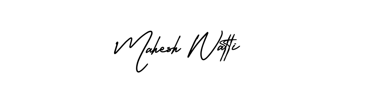 Design your own signature with our free online signature maker. With this signature software, you can create a handwritten (AmerikaSignatureDemo-Regular) signature for name Mahesh Watti. Mahesh Watti signature style 3 images and pictures png