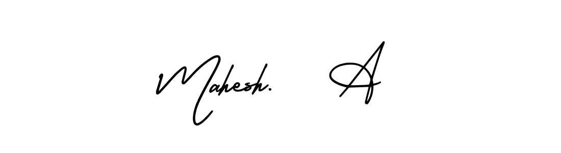 You should practise on your own different ways (AmerikaSignatureDemo-Regular) to write your name (Mahesh.   A) in signature. don't let someone else do it for you. Mahesh.   A signature style 3 images and pictures png