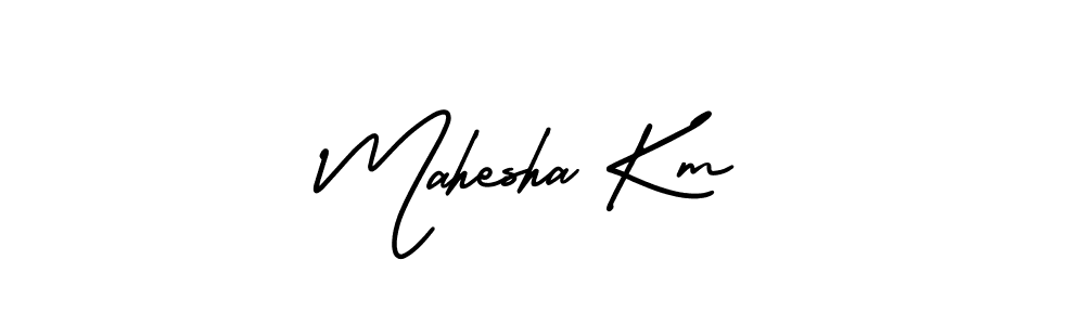 How to Draw Mahesha Km signature style? AmerikaSignatureDemo-Regular is a latest design signature styles for name Mahesha Km. Mahesha Km signature style 3 images and pictures png