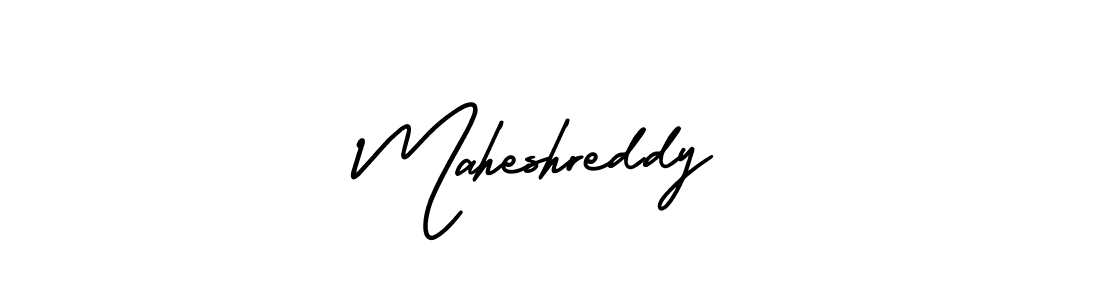 Design your own signature with our free online signature maker. With this signature software, you can create a handwritten (AmerikaSignatureDemo-Regular) signature for name Maheshreddy. Maheshreddy signature style 3 images and pictures png