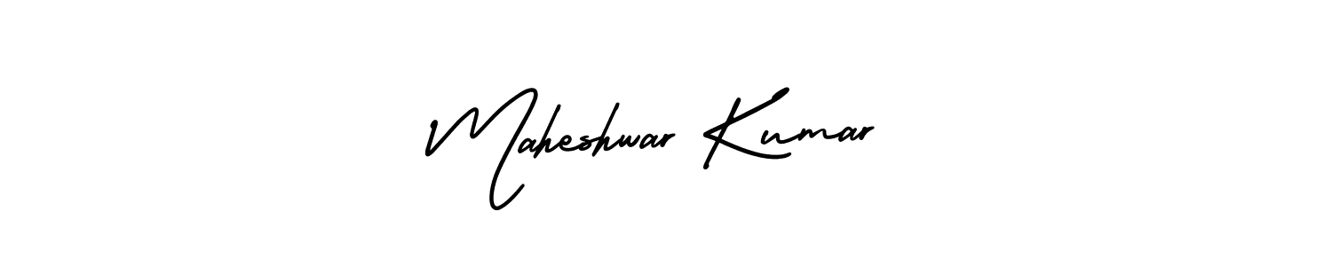 How to make Maheshwar Kumar signature? AmerikaSignatureDemo-Regular is a professional autograph style. Create handwritten signature for Maheshwar Kumar name. Maheshwar Kumar signature style 3 images and pictures png