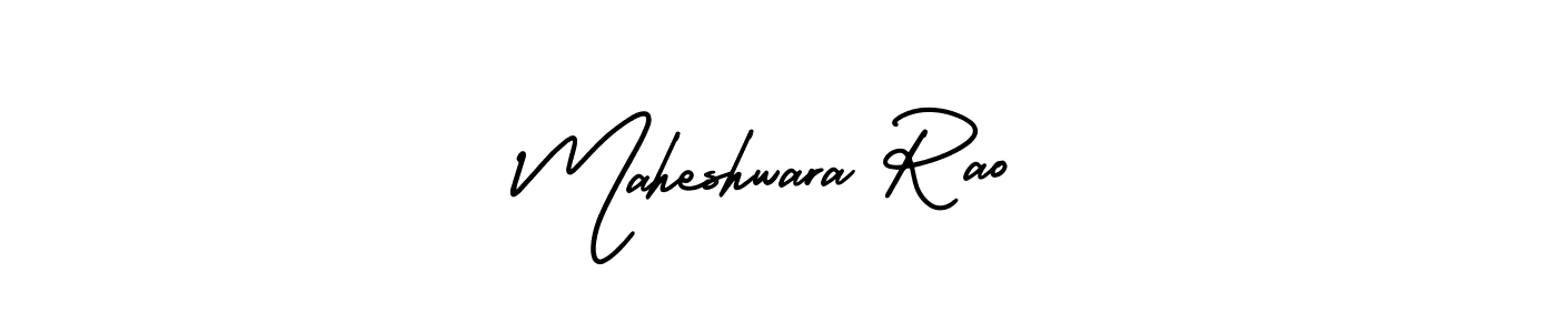 Create a beautiful signature design for name Maheshwara Rao. With this signature (AmerikaSignatureDemo-Regular) fonts, you can make a handwritten signature for free. Maheshwara Rao signature style 3 images and pictures png