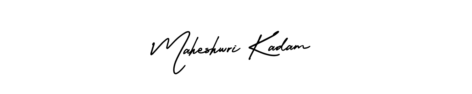 How to make Maheshwri Kadam signature? AmerikaSignatureDemo-Regular is a professional autograph style. Create handwritten signature for Maheshwri Kadam name. Maheshwri Kadam signature style 3 images and pictures png