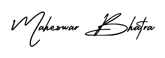 Express your personality with a custom Maheswar Bhatra signature crafted with AmerikaSignatureDemo-Regular typography. Free transparent PNG download available. Maheswar Bhatra signature style 3 images and pictures png