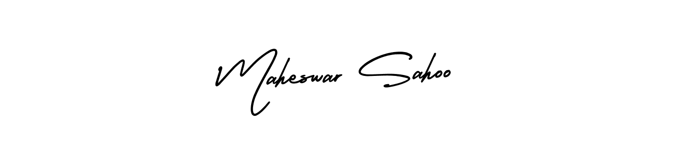 Also You can easily find your signature by using the search form. We will create Maheswar Sahoo name handwritten signature images for you free of cost using AmerikaSignatureDemo-Regular sign style. Maheswar Sahoo signature style 3 images and pictures png