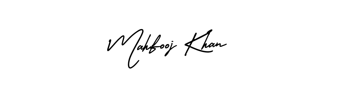 You should practise on your own different ways (AmerikaSignatureDemo-Regular) to write your name (Mahfooj Khan) in signature. don't let someone else do it for you. Mahfooj Khan signature style 3 images and pictures png