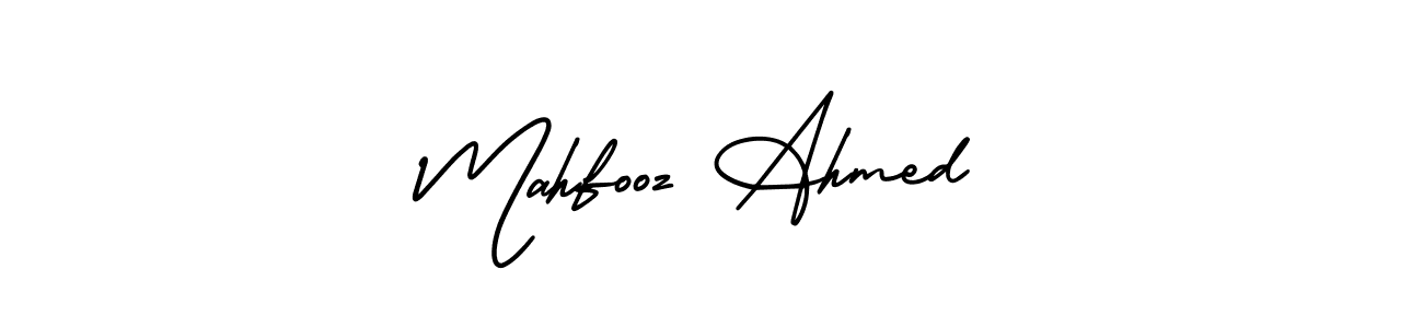 You should practise on your own different ways (AmerikaSignatureDemo-Regular) to write your name (Mahfooz Ahmed) in signature. don't let someone else do it for you. Mahfooz Ahmed signature style 3 images and pictures png