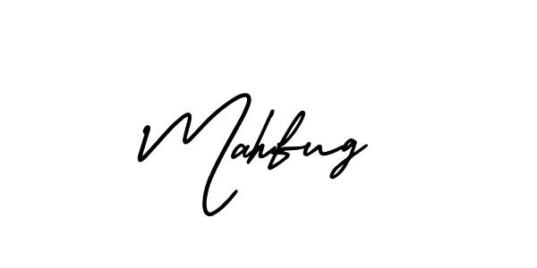 Design your own signature with our free online signature maker. With this signature software, you can create a handwritten (AmerikaSignatureDemo-Regular) signature for name Mahfug. Mahfug signature style 3 images and pictures png