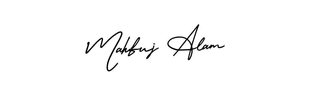 Mahfuj Alam stylish signature style. Best Handwritten Sign (AmerikaSignatureDemo-Regular) for my name. Handwritten Signature Collection Ideas for my name Mahfuj Alam. Mahfuj Alam signature style 3 images and pictures png