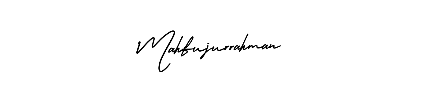 Also You can easily find your signature by using the search form. We will create Mahfujurrahman name handwritten signature images for you free of cost using AmerikaSignatureDemo-Regular sign style. Mahfujurrahman signature style 3 images and pictures png