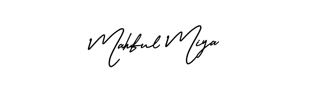 This is the best signature style for the Mahful Miya name. Also you like these signature font (AmerikaSignatureDemo-Regular). Mix name signature. Mahful Miya signature style 3 images and pictures png