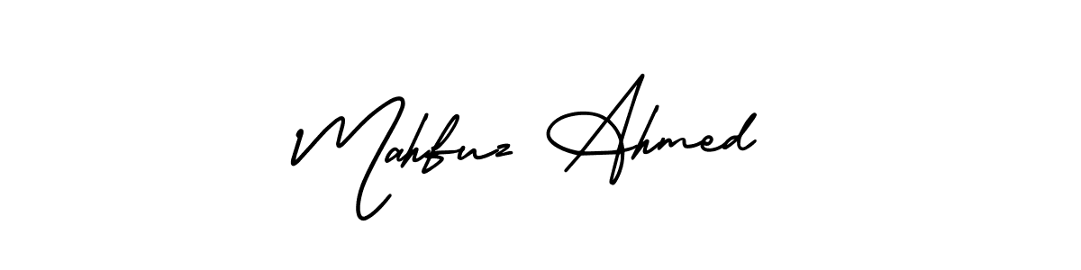 Similarly AmerikaSignatureDemo-Regular is the best handwritten signature design. Signature creator online .You can use it as an online autograph creator for name Mahfuz Ahmed. Mahfuz Ahmed signature style 3 images and pictures png