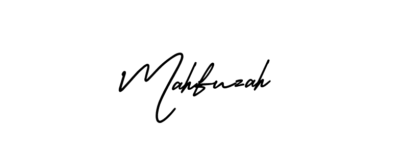 It looks lik you need a new signature style for name Mahfuzah. Design unique handwritten (AmerikaSignatureDemo-Regular) signature with our free signature maker in just a few clicks. Mahfuzah signature style 3 images and pictures png