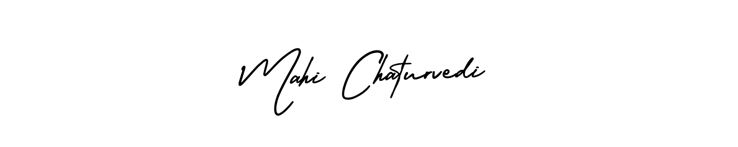 How to make Mahi Chaturvedi signature? AmerikaSignatureDemo-Regular is a professional autograph style. Create handwritten signature for Mahi Chaturvedi name. Mahi Chaturvedi signature style 3 images and pictures png