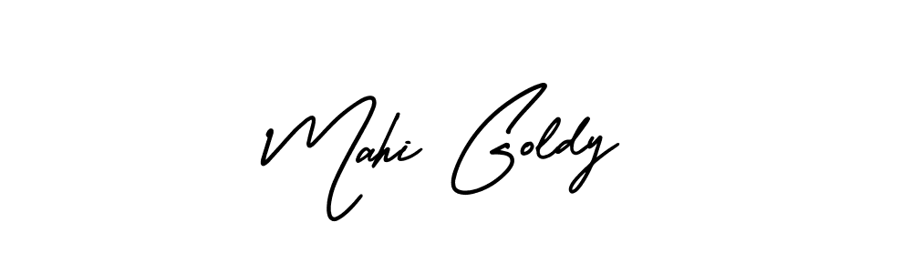 How to make Mahi Goldy signature? AmerikaSignatureDemo-Regular is a professional autograph style. Create handwritten signature for Mahi Goldy name. Mahi Goldy signature style 3 images and pictures png