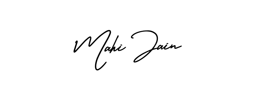 Also You can easily find your signature by using the search form. We will create Mahi Jain name handwritten signature images for you free of cost using AmerikaSignatureDemo-Regular sign style. Mahi Jain signature style 3 images and pictures png