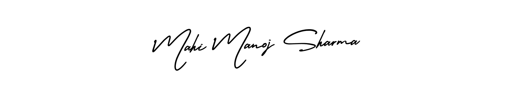 How to Draw Mahi Manoj Sharma signature style? AmerikaSignatureDemo-Regular is a latest design signature styles for name Mahi Manoj Sharma. Mahi Manoj Sharma signature style 3 images and pictures png
