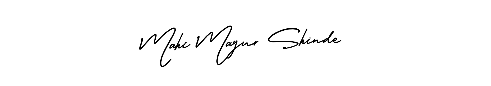 Make a beautiful signature design for name Mahi Mayur Shinde. With this signature (AmerikaSignatureDemo-Regular) style, you can create a handwritten signature for free. Mahi Mayur Shinde signature style 3 images and pictures png