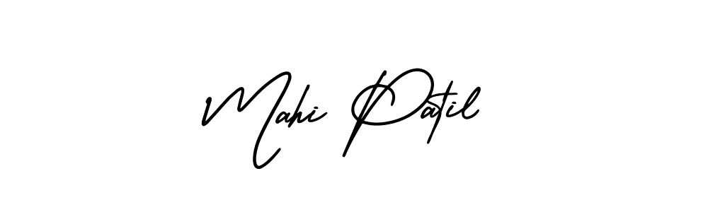 It looks lik you need a new signature style for name Mahi Patil. Design unique handwritten (AmerikaSignatureDemo-Regular) signature with our free signature maker in just a few clicks. Mahi Patil signature style 3 images and pictures png