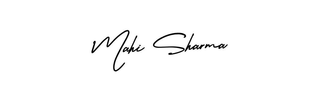 Make a short Mahi Sharma signature style. Manage your documents anywhere anytime using AmerikaSignatureDemo-Regular. Create and add eSignatures, submit forms, share and send files easily. Mahi Sharma signature style 3 images and pictures png