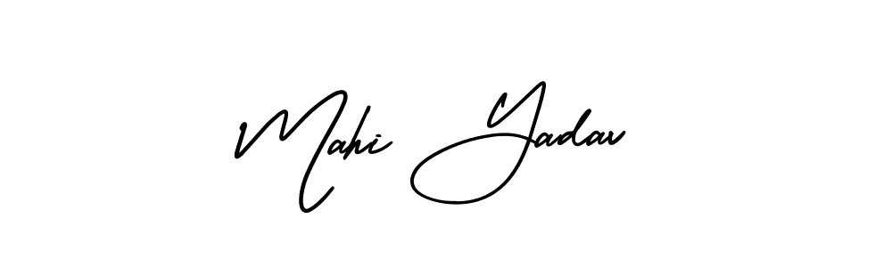 Design your own signature with our free online signature maker. With this signature software, you can create a handwritten (AmerikaSignatureDemo-Regular) signature for name Mahi Yadav. Mahi Yadav signature style 3 images and pictures png