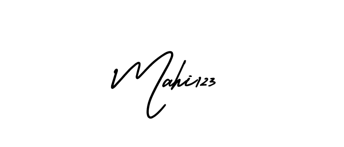 Also we have Mahi123 name is the best signature style. Create professional handwritten signature collection using AmerikaSignatureDemo-Regular autograph style. Mahi123 signature style 3 images and pictures png