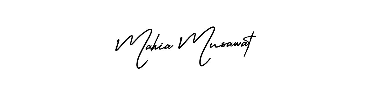 Use a signature maker to create a handwritten signature online. With this signature software, you can design (AmerikaSignatureDemo-Regular) your own signature for name Mahia Musawat. Mahia Musawat signature style 3 images and pictures png