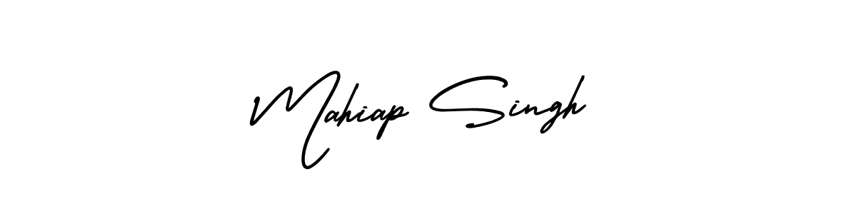 How to make Mahiap Singh signature? AmerikaSignatureDemo-Regular is a professional autograph style. Create handwritten signature for Mahiap Singh name. Mahiap Singh signature style 3 images and pictures png