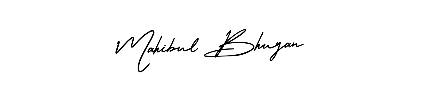 How to make Mahibul Bhuyan signature? AmerikaSignatureDemo-Regular is a professional autograph style. Create handwritten signature for Mahibul Bhuyan name. Mahibul Bhuyan signature style 3 images and pictures png