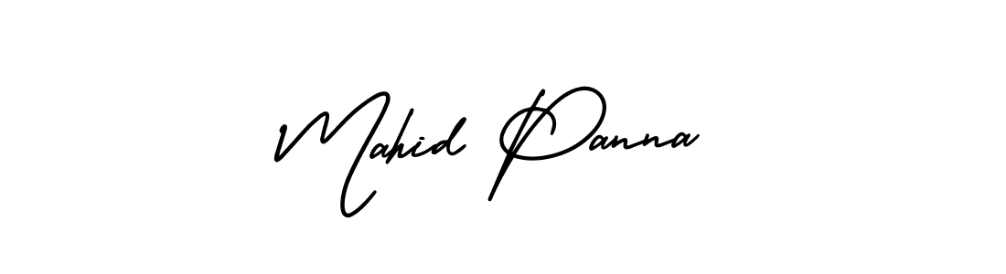 Use a signature maker to create a handwritten signature online. With this signature software, you can design (AmerikaSignatureDemo-Regular) your own signature for name Mahid Panna. Mahid Panna signature style 3 images and pictures png