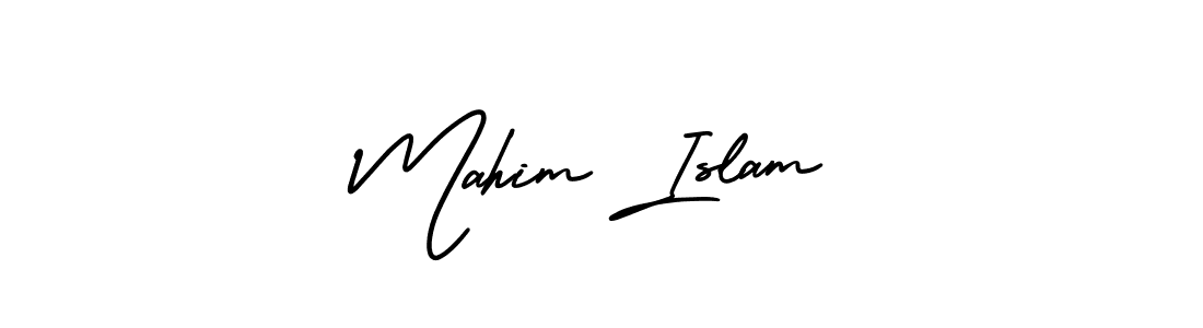 Mahim Islam stylish signature style. Best Handwritten Sign (AmerikaSignatureDemo-Regular) for my name. Handwritten Signature Collection Ideas for my name Mahim Islam. Mahim Islam signature style 3 images and pictures png