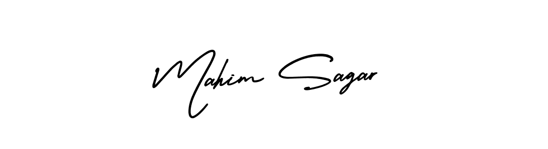 Use a signature maker to create a handwritten signature online. With this signature software, you can design (AmerikaSignatureDemo-Regular) your own signature for name Mahim Sagar. Mahim Sagar signature style 3 images and pictures png