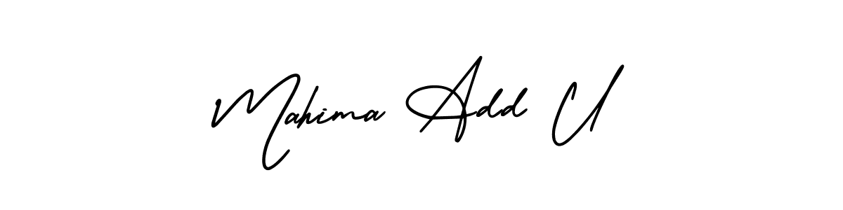 Make a beautiful signature design for name Mahima Add U. Use this online signature maker to create a handwritten signature for free. Mahima Add U signature style 3 images and pictures png