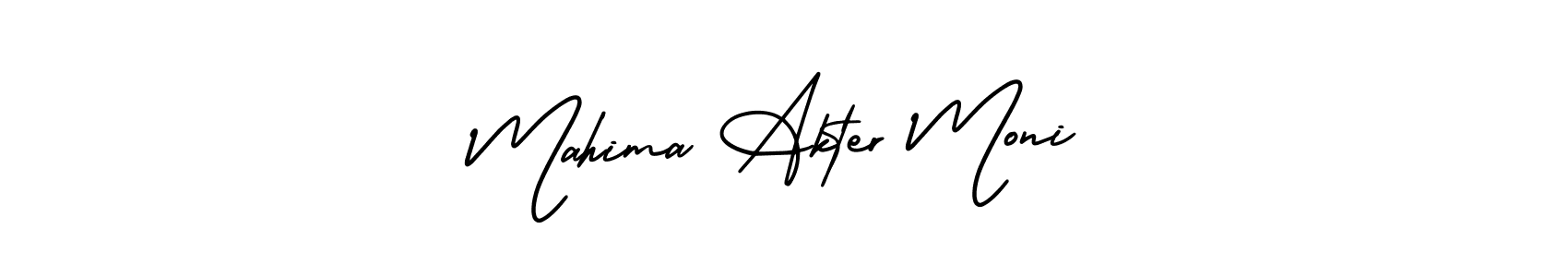 Make a beautiful signature design for name Mahima Akter Moni. Use this online signature maker to create a handwritten signature for free. Mahima Akter Moni signature style 3 images and pictures png