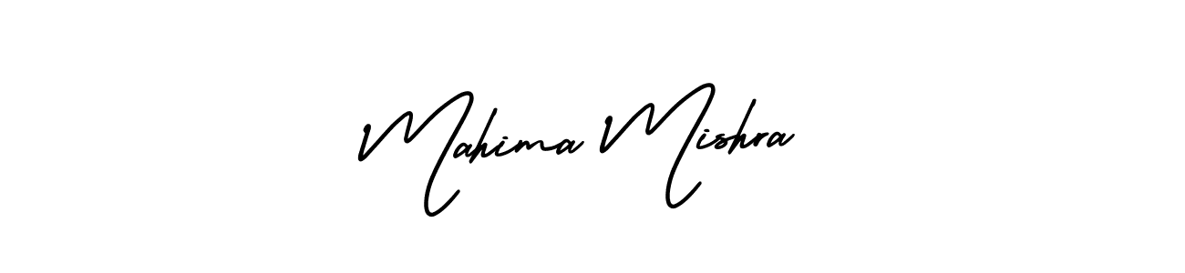 Make a beautiful signature design for name Mahima Mishra. With this signature (AmerikaSignatureDemo-Regular) style, you can create a handwritten signature for free. Mahima Mishra signature style 3 images and pictures png