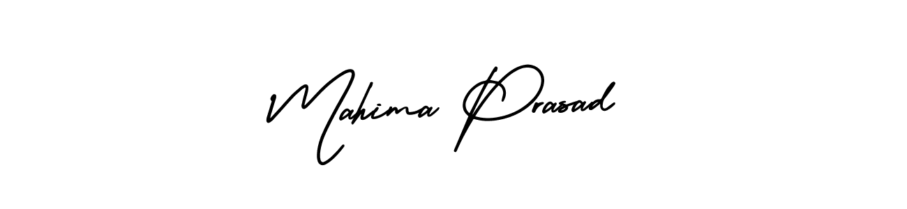 Also You can easily find your signature by using the search form. We will create Mahima Prasad name handwritten signature images for you free of cost using AmerikaSignatureDemo-Regular sign style. Mahima Prasad signature style 3 images and pictures png