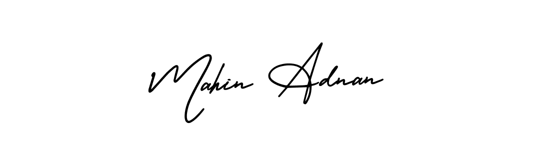 Make a short Mahin Adnan signature style. Manage your documents anywhere anytime using AmerikaSignatureDemo-Regular. Create and add eSignatures, submit forms, share and send files easily. Mahin Adnan signature style 3 images and pictures png