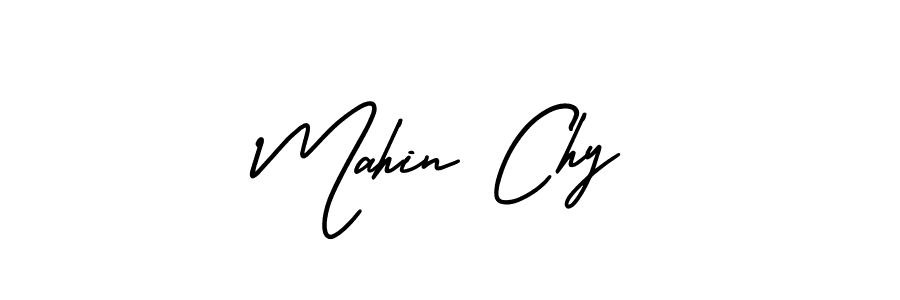Mahin Chy stylish signature style. Best Handwritten Sign (AmerikaSignatureDemo-Regular) for my name. Handwritten Signature Collection Ideas for my name Mahin Chy. Mahin Chy signature style 3 images and pictures png