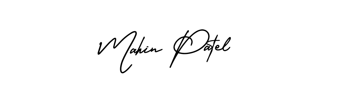 Create a beautiful signature design for name Mahin Patel. With this signature (AmerikaSignatureDemo-Regular) fonts, you can make a handwritten signature for free. Mahin Patel signature style 3 images and pictures png