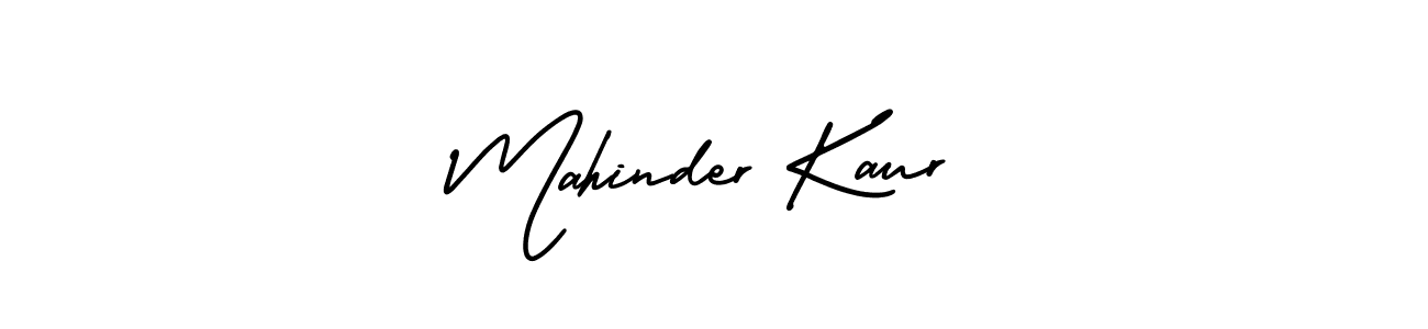 How to make Mahinder Kaur name signature. Use AmerikaSignatureDemo-Regular style for creating short signs online. This is the latest handwritten sign. Mahinder Kaur signature style 3 images and pictures png