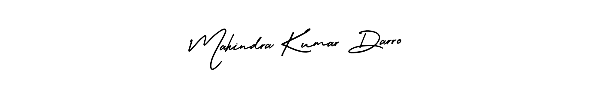 The best way (AmerikaSignatureDemo-Regular) to make a short signature is to pick only two or three words in your name. The name Mahindra Kumar Darro include a total of six letters. For converting this name. Mahindra Kumar Darro signature style 3 images and pictures png
