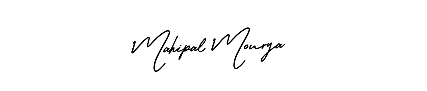 How to make Mahipal Mourya name signature. Use AmerikaSignatureDemo-Regular style for creating short signs online. This is the latest handwritten sign. Mahipal Mourya signature style 3 images and pictures png